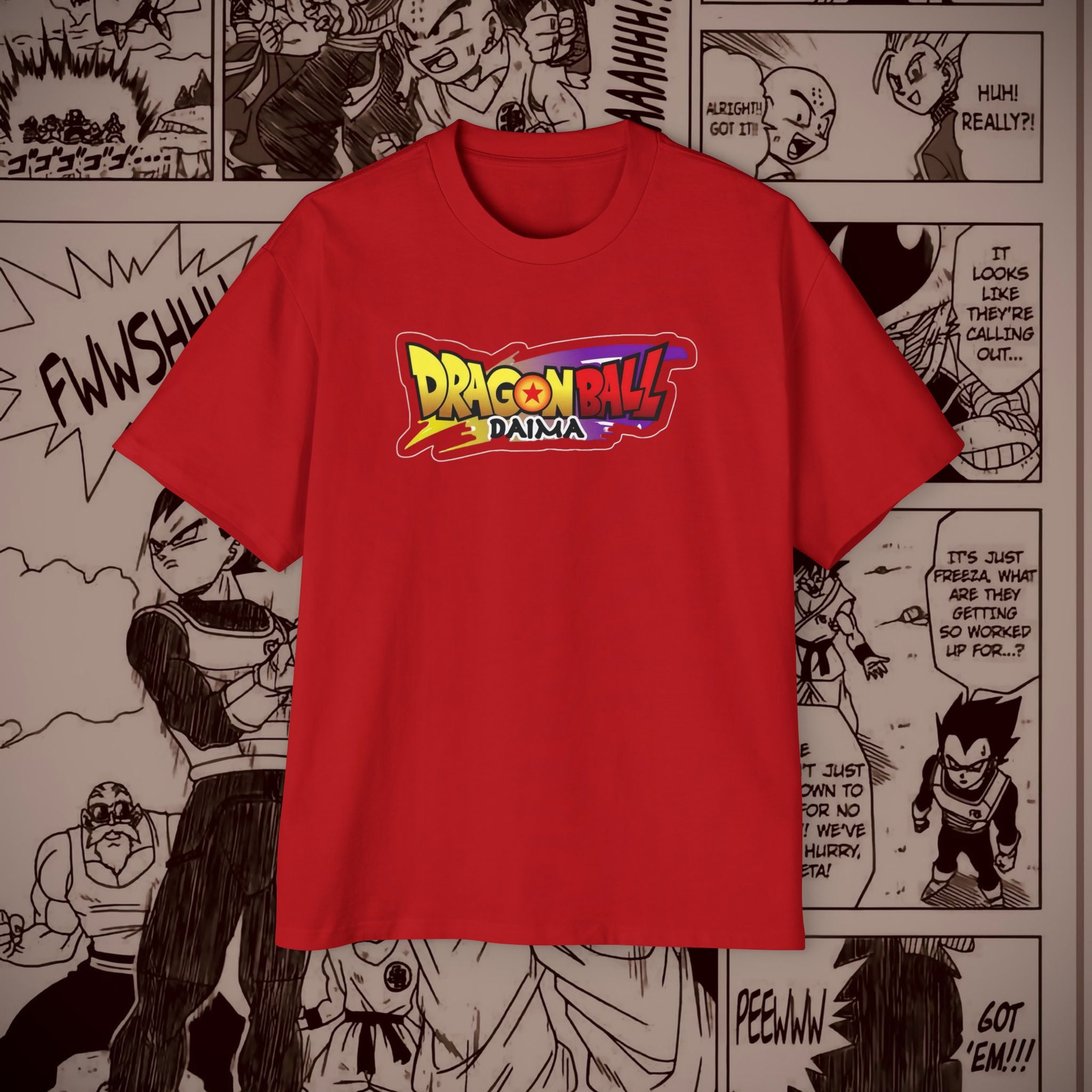 Dragon Ball Z Men's Oversized Tee - Retro Anime Graphic T-Shirt