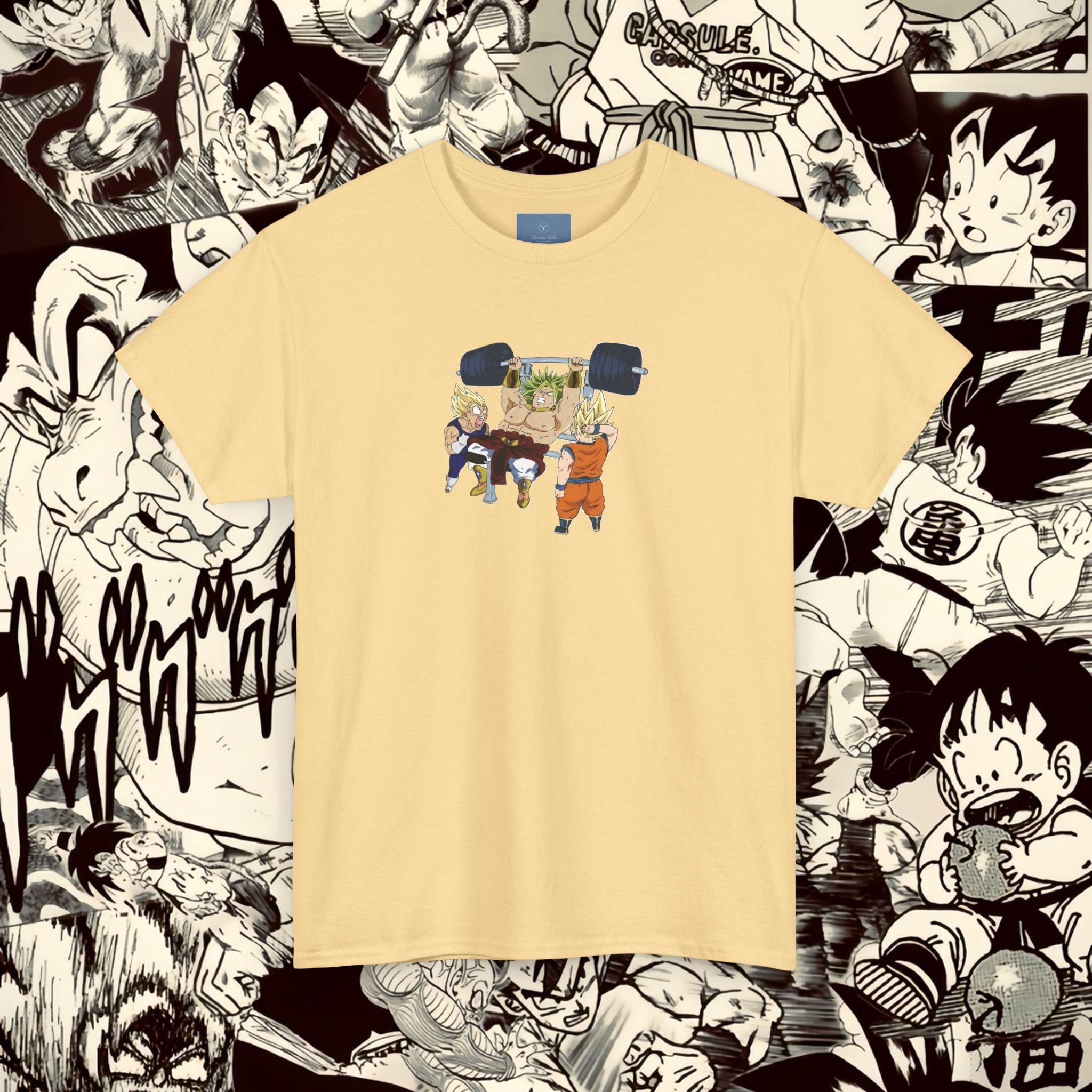 Dragon Ball Workout Tee - Unisex Heavy Cotton T-Shirt for Anime Fans