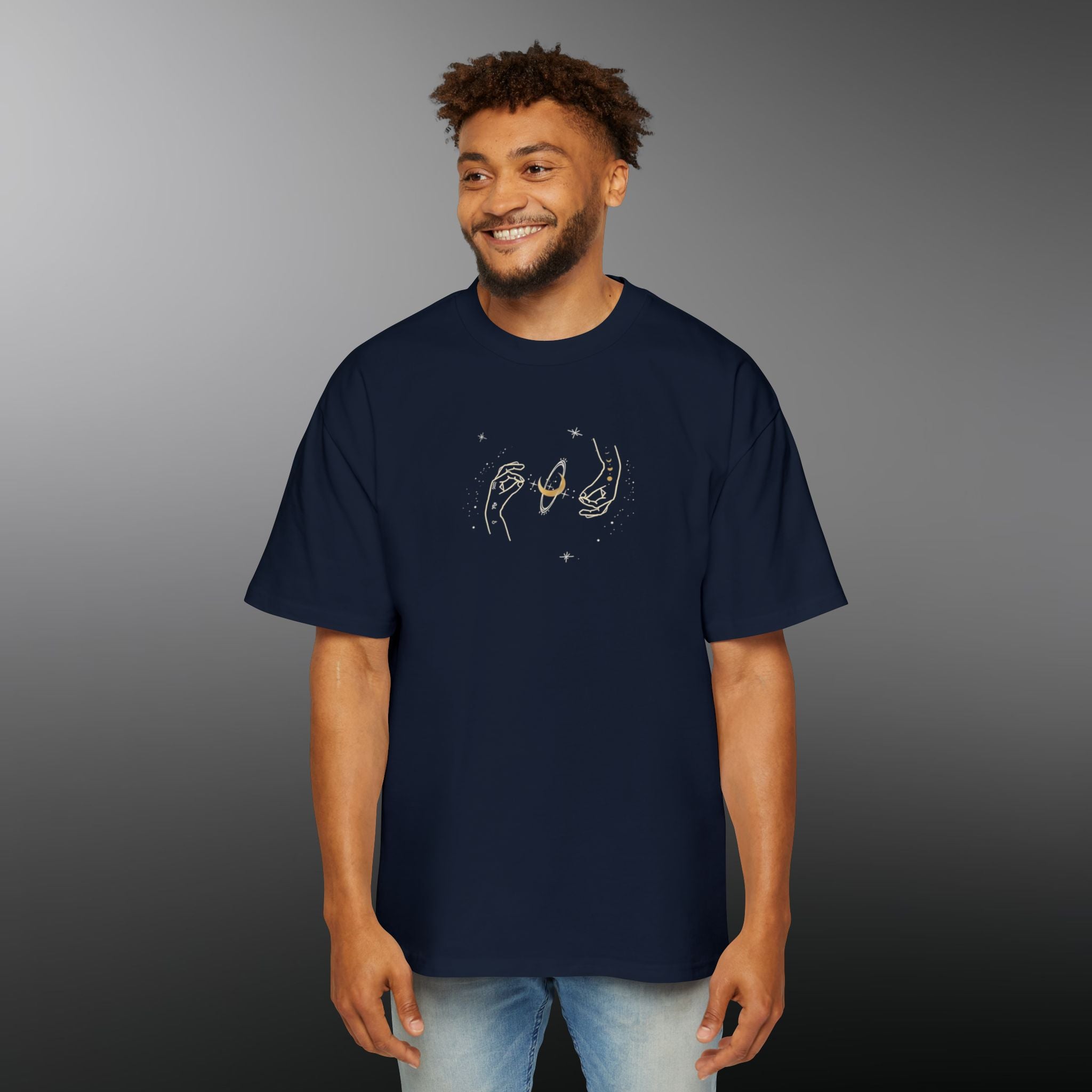 Celestial Oversized Tee for Astrophysics Enthusiasts