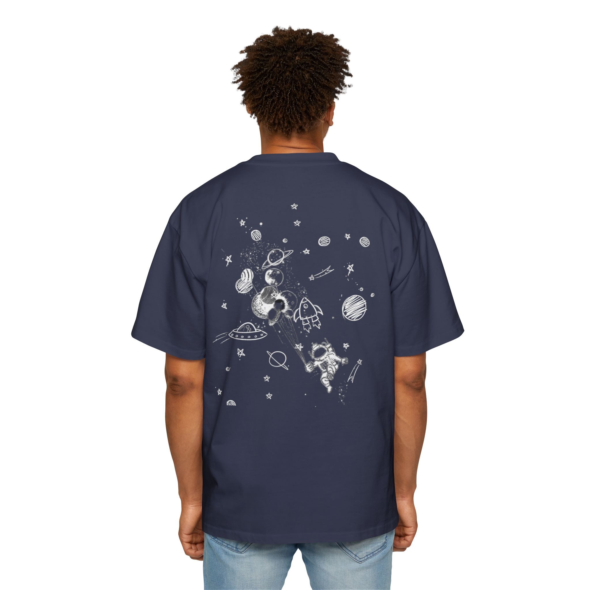 Cosmic Adventure Men's Heavy Oversized Tee