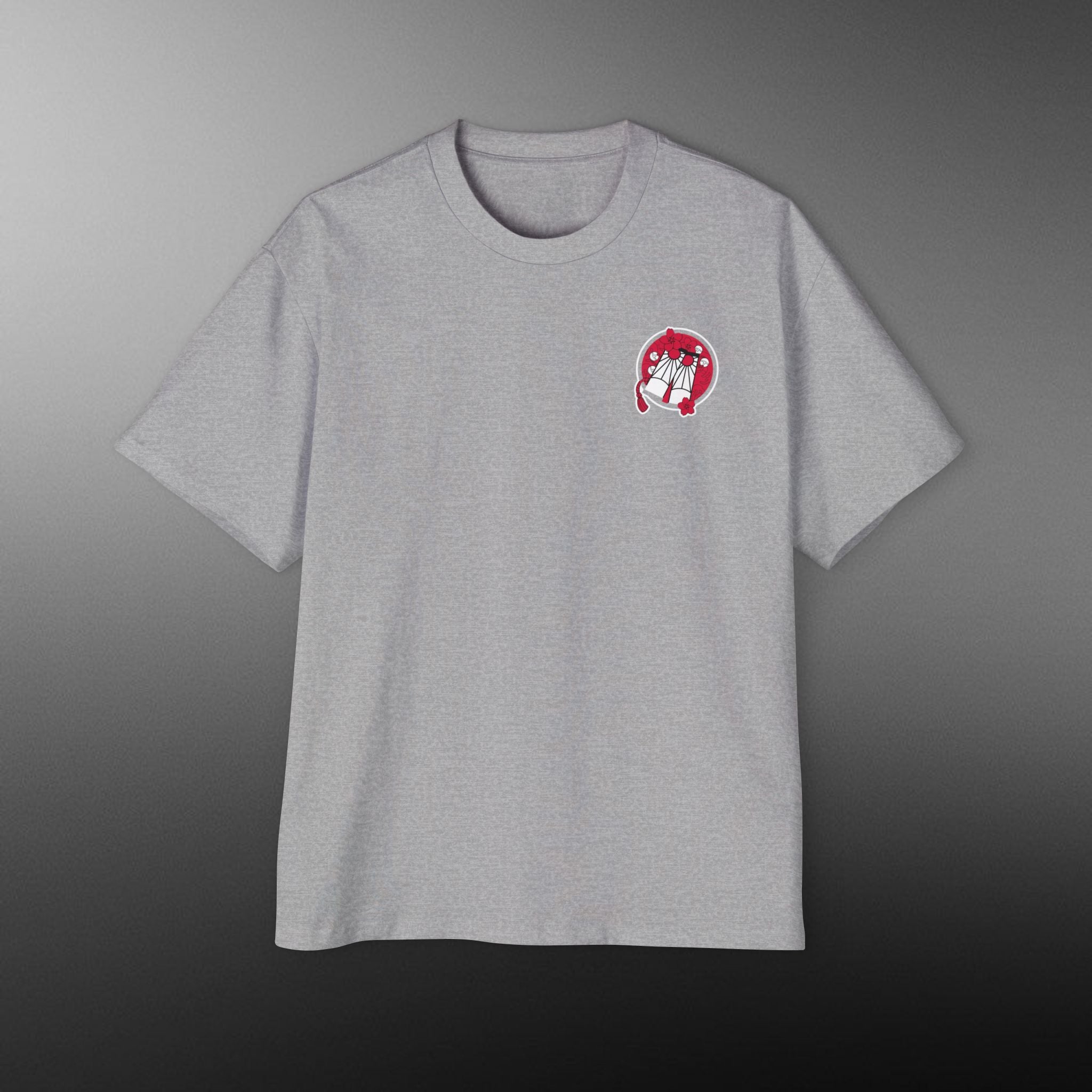 “Crimson Wrath” Heavy Oversized Tee- Bold Graphic Design