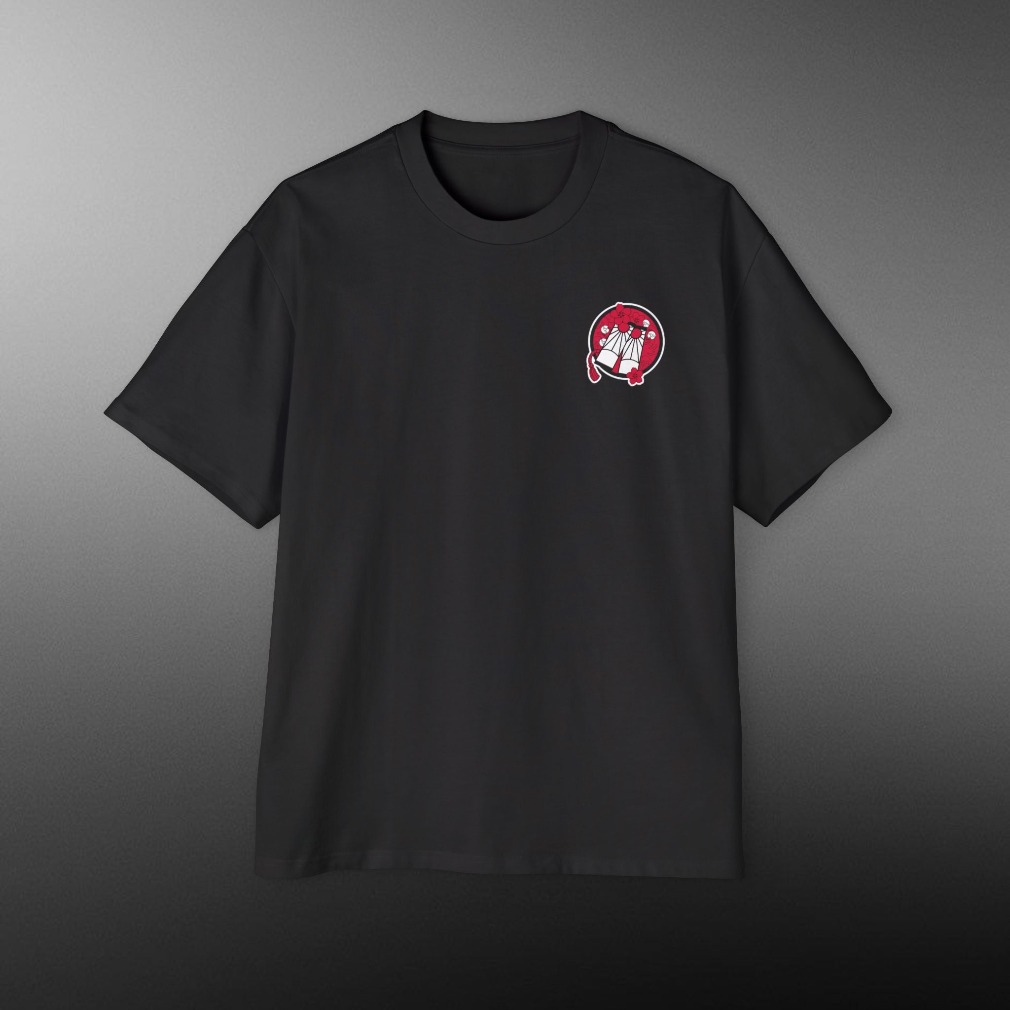 “Crimson Wrath” Heavy Oversized Tee- Bold Graphic Design