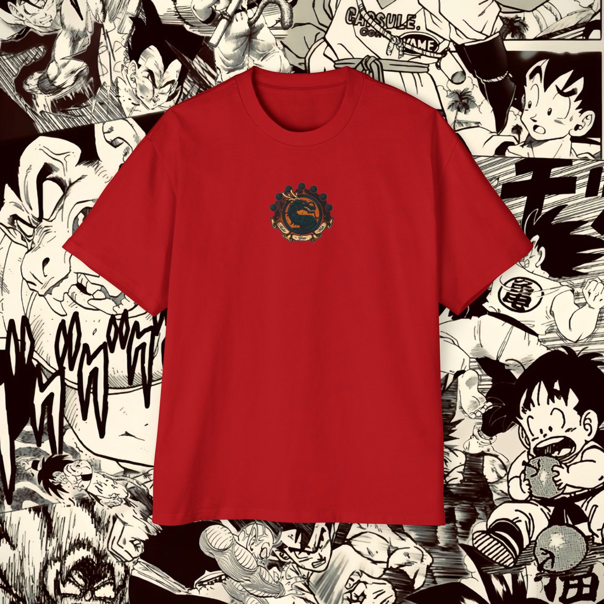 Shenron Dragonball Inspired Heavy Oversized Tee - Vintage Anime Graphic Shirt