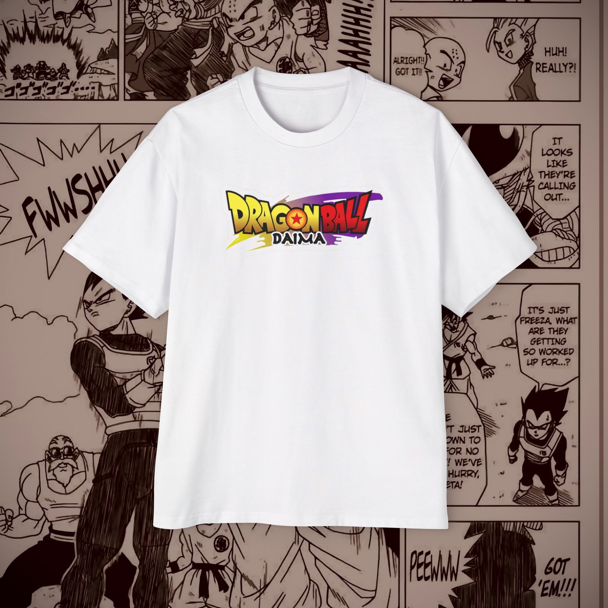 Dragon Ball Z Men's Oversized Tee - Retro Anime Graphic T-Shirt