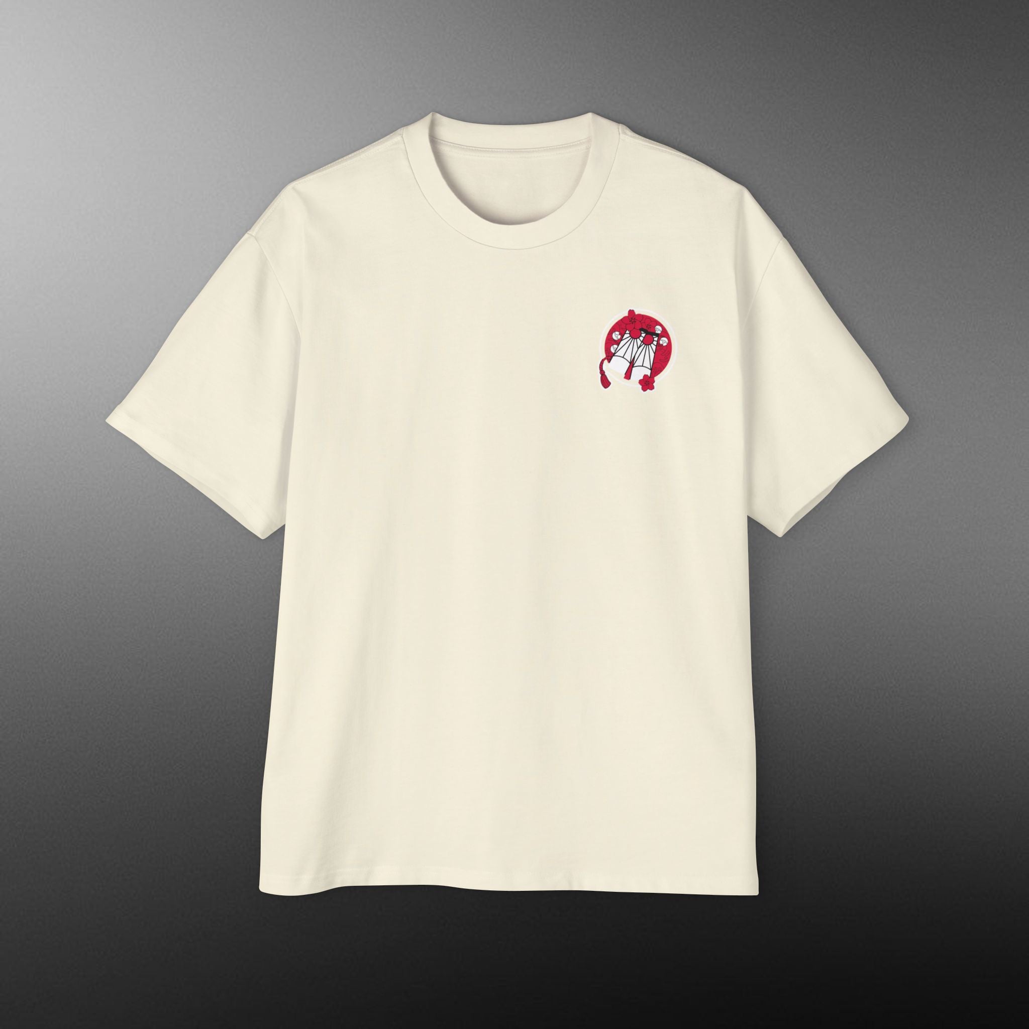 “Crimson Wrath” Heavy Oversized Tee- Bold Graphic Design