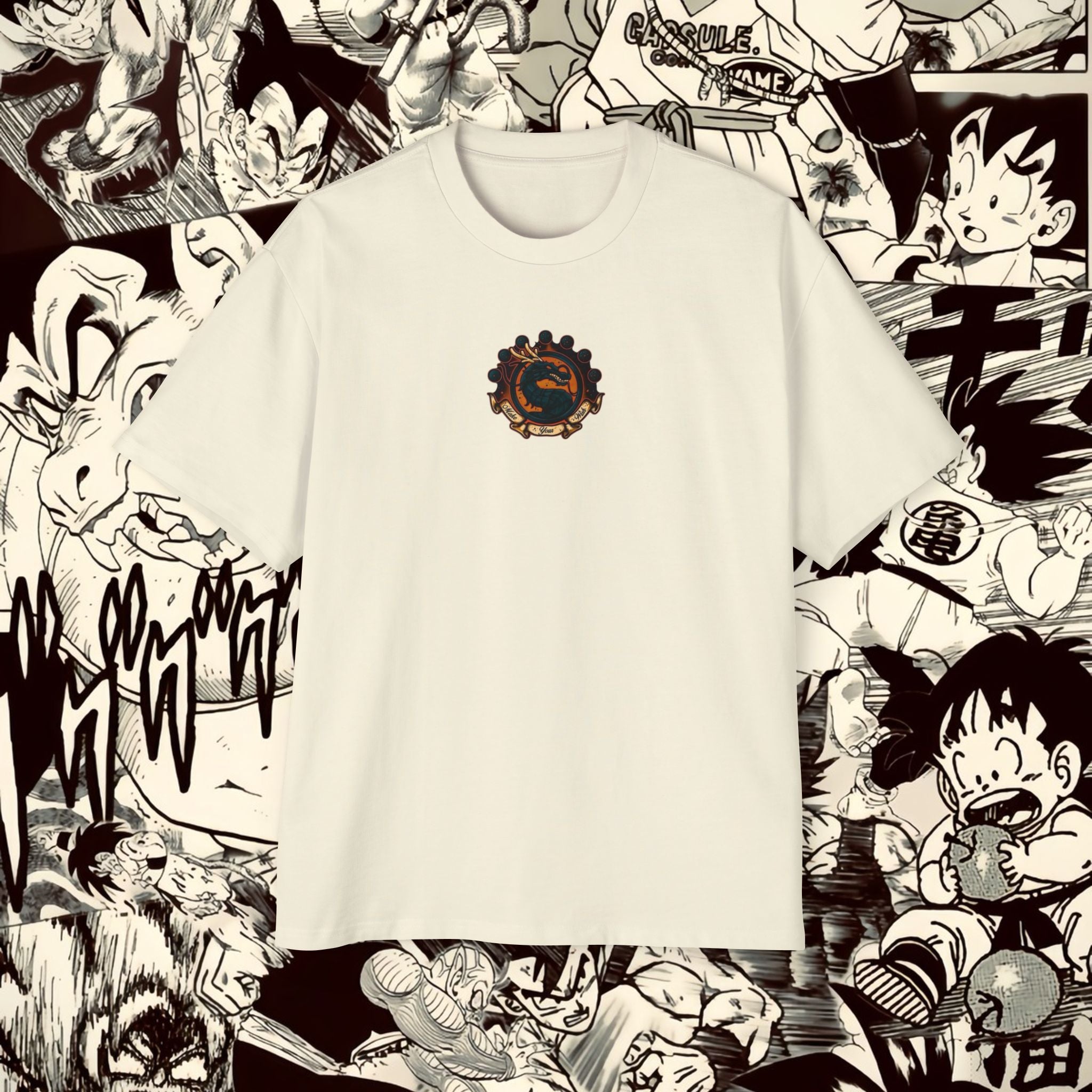 Shenron Dragonball Inspired Heavy Oversized Tee - Vintage Anime Graphic Shirt