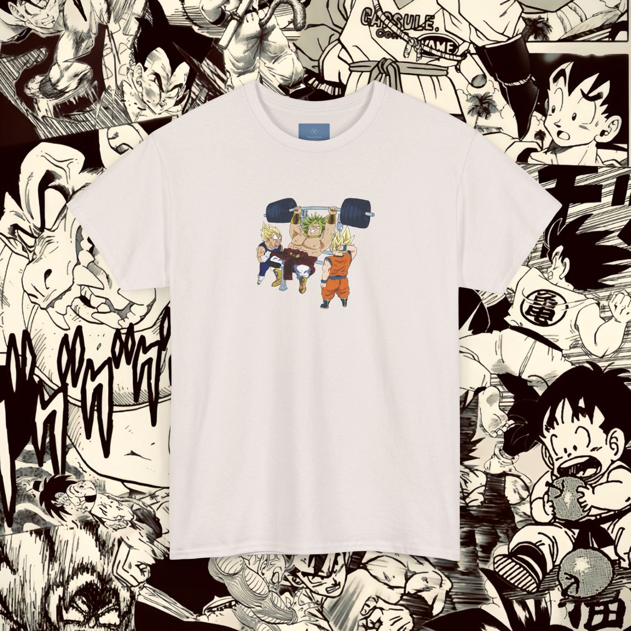 Dragon Ball Workout Tee - Unisex Heavy Cotton T-Shirt for Anime Fans