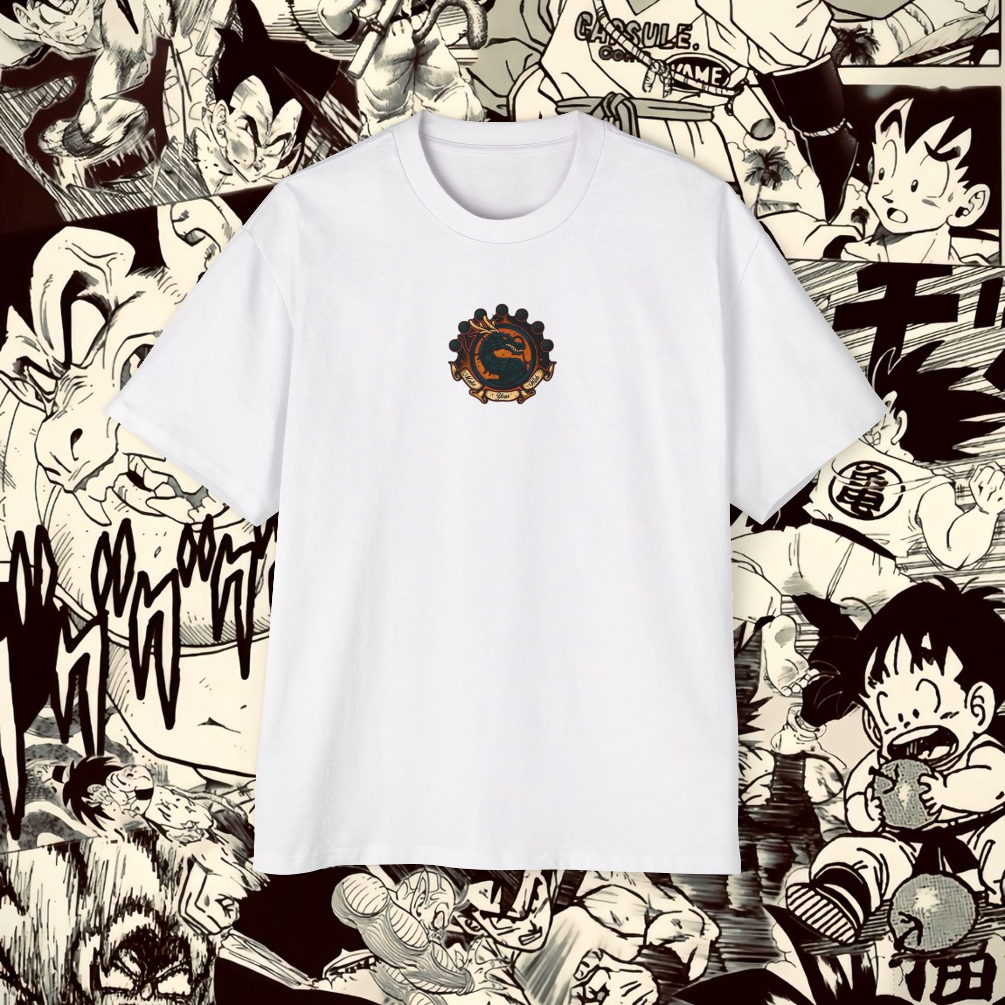 Shenron Dragonball Inspired Heavy Oversized Tee - Vintage Anime Graphic Shirt