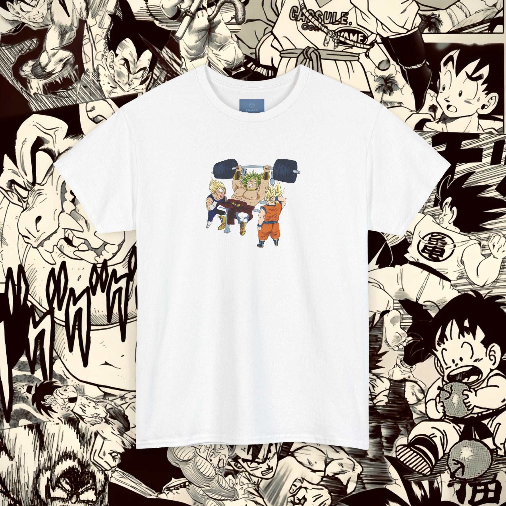 Dragon Ball Workout Tee - Unisex Heavy Cotton T-Shirt for Anime Fans