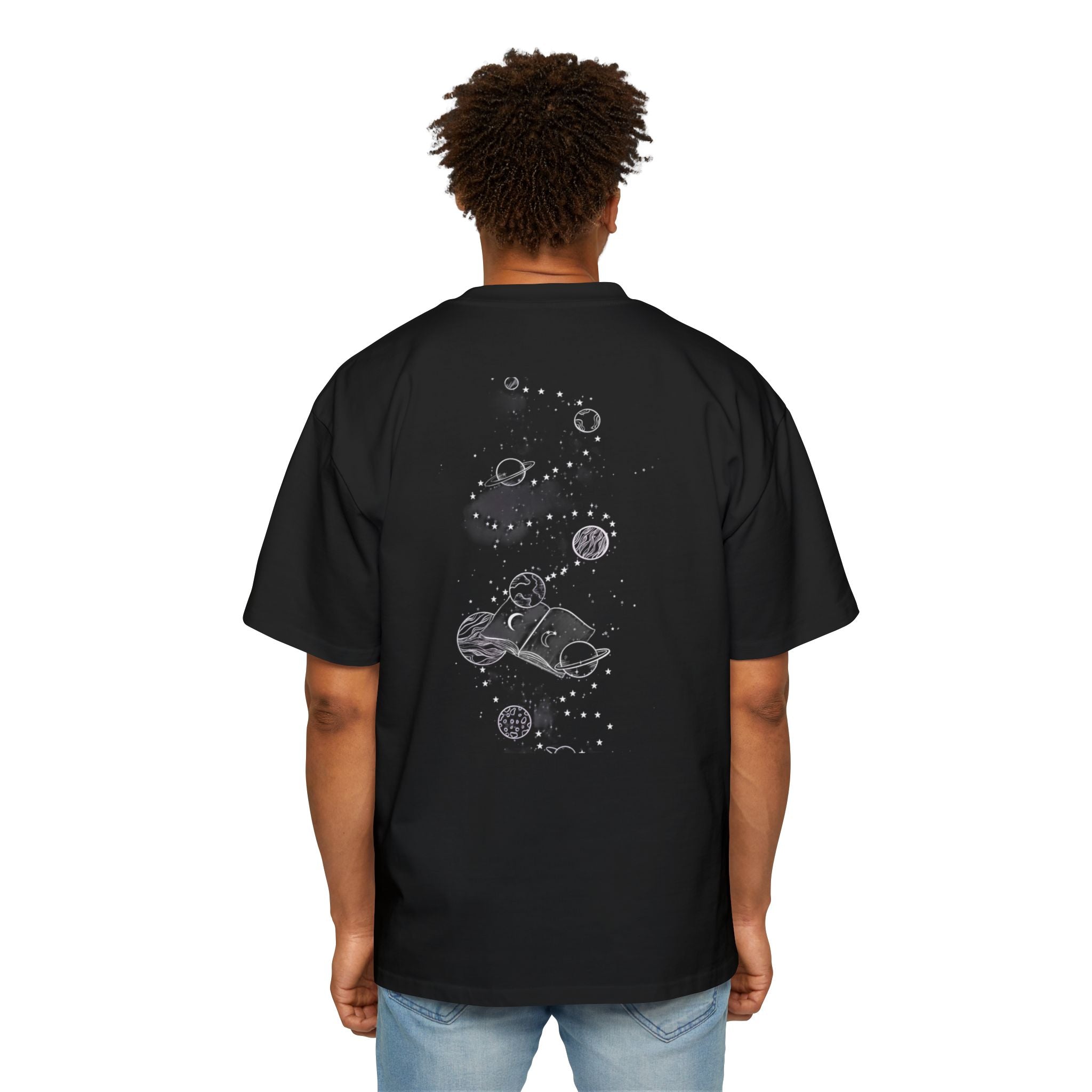 Galactic Oversized Tee - Cosmic Space Design