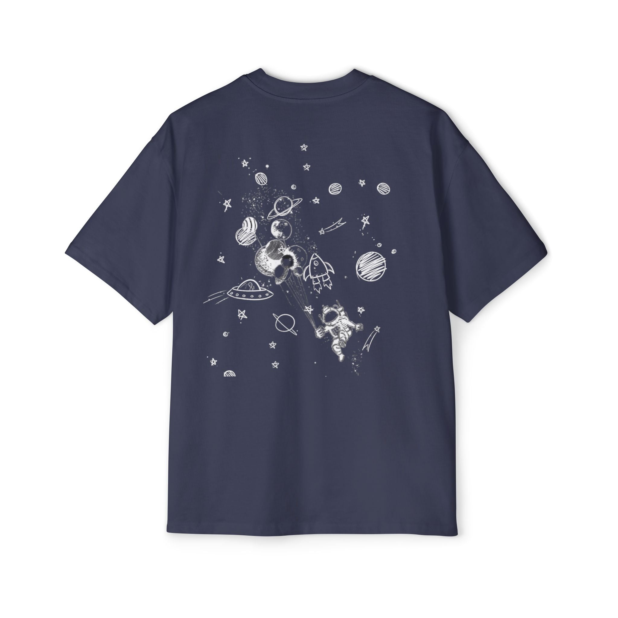 Cosmic Adventure Men's Heavy Oversized Tee