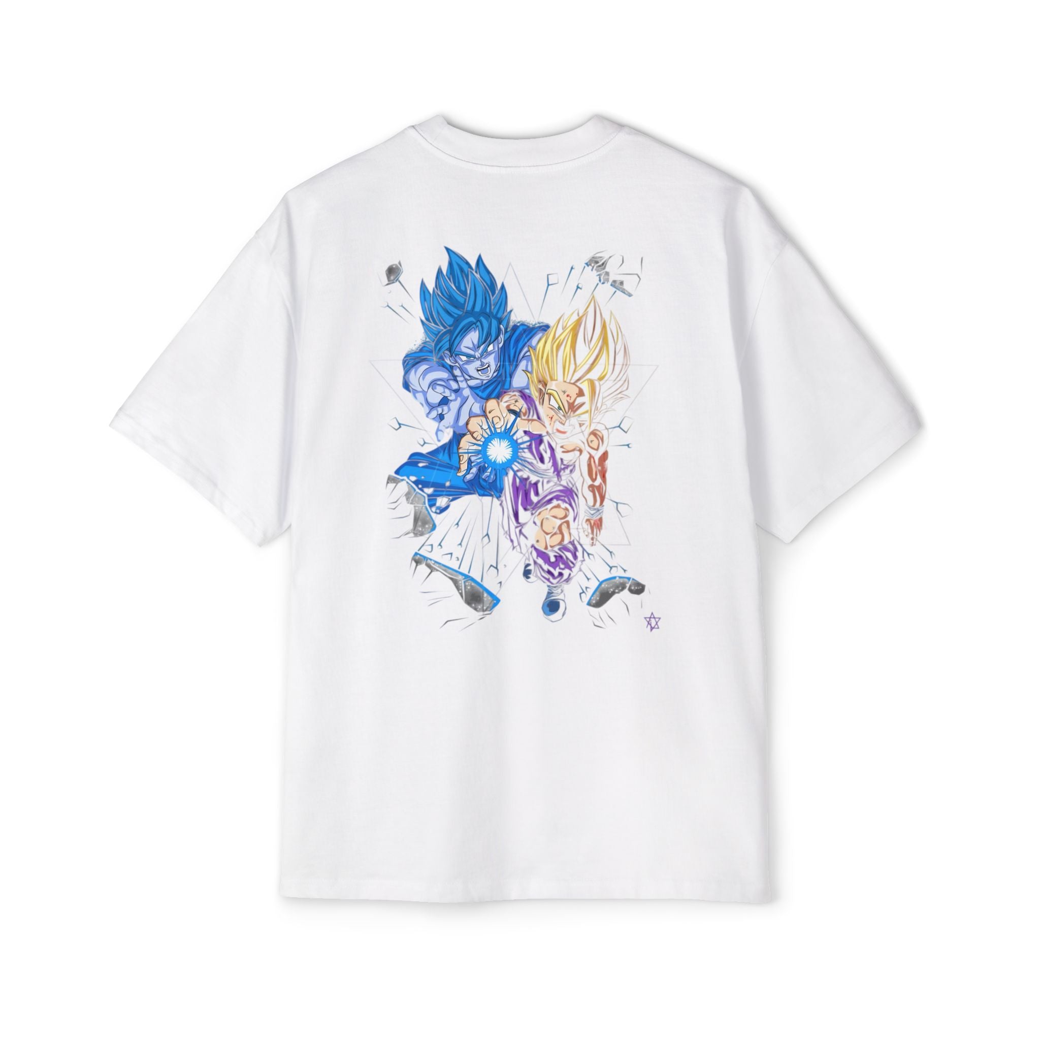 Goku x Gohan: Limitless Men's Heavy Oversized Tee, Graphic Tee, Casual Wear, Streetwear, Unisex Style