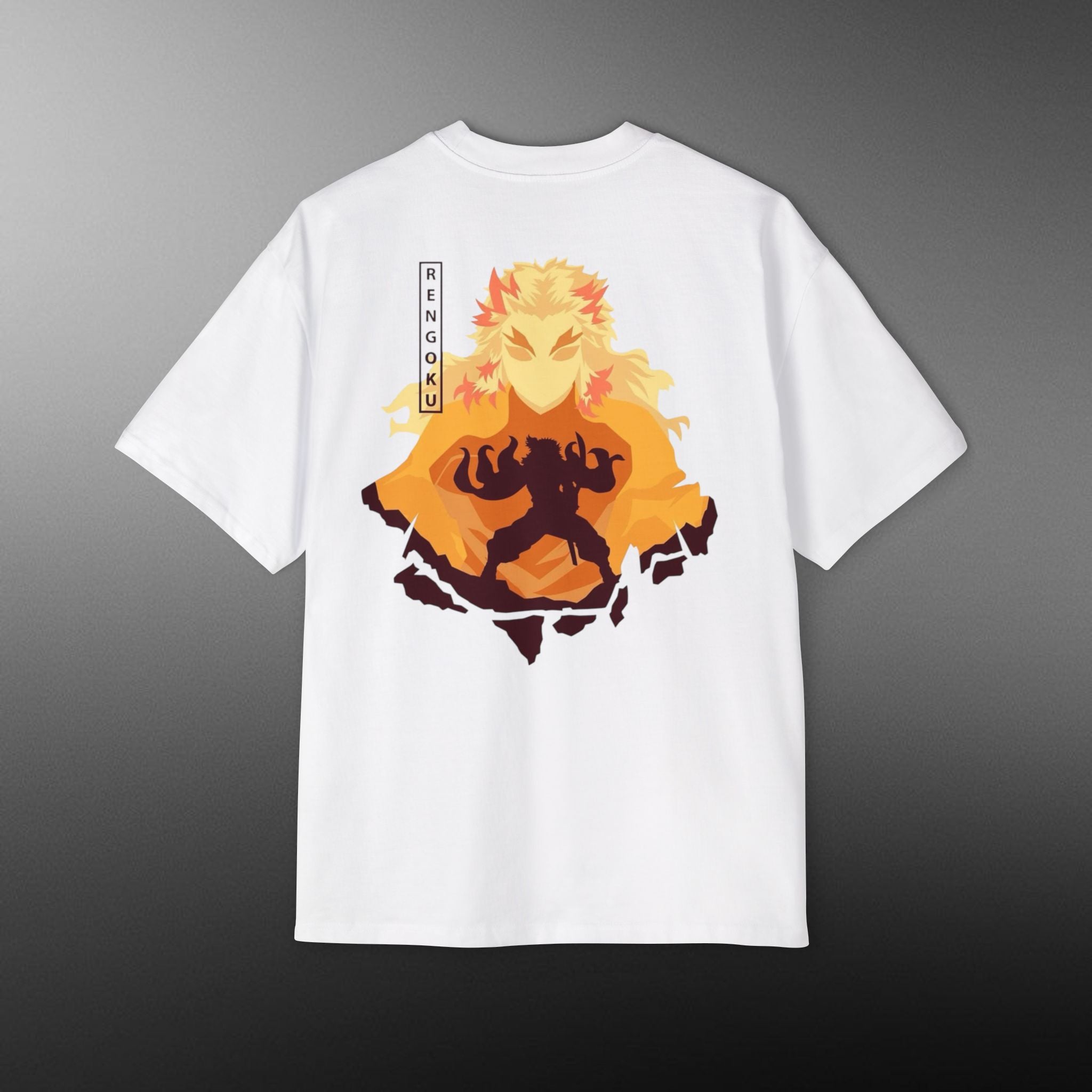 “Burn With Honor” Heavy Oversized Graphic Tee - Anime Inspired Design