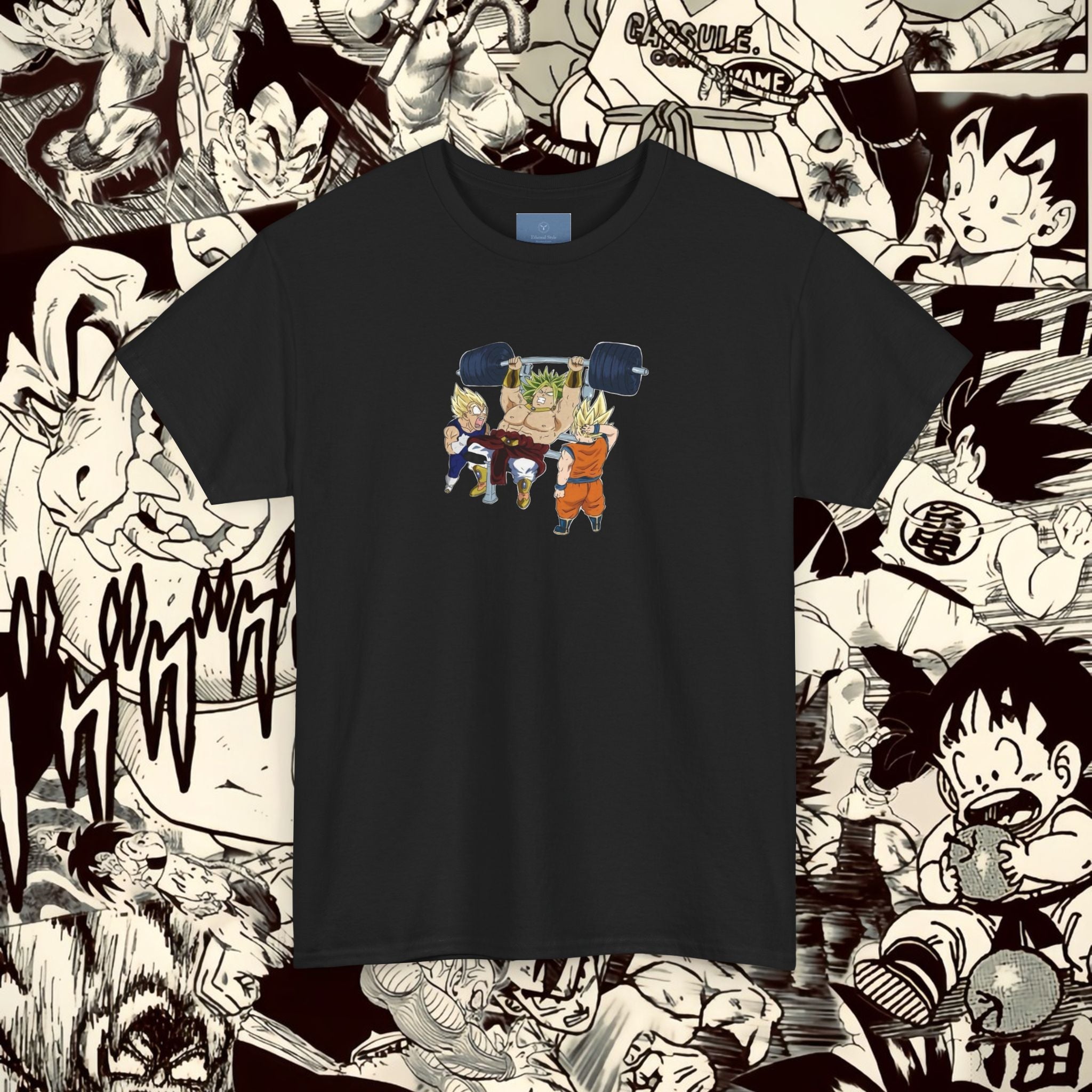 Dragon Ball Workout Tee - Unisex Heavy Cotton T-Shirt for Anime Fans