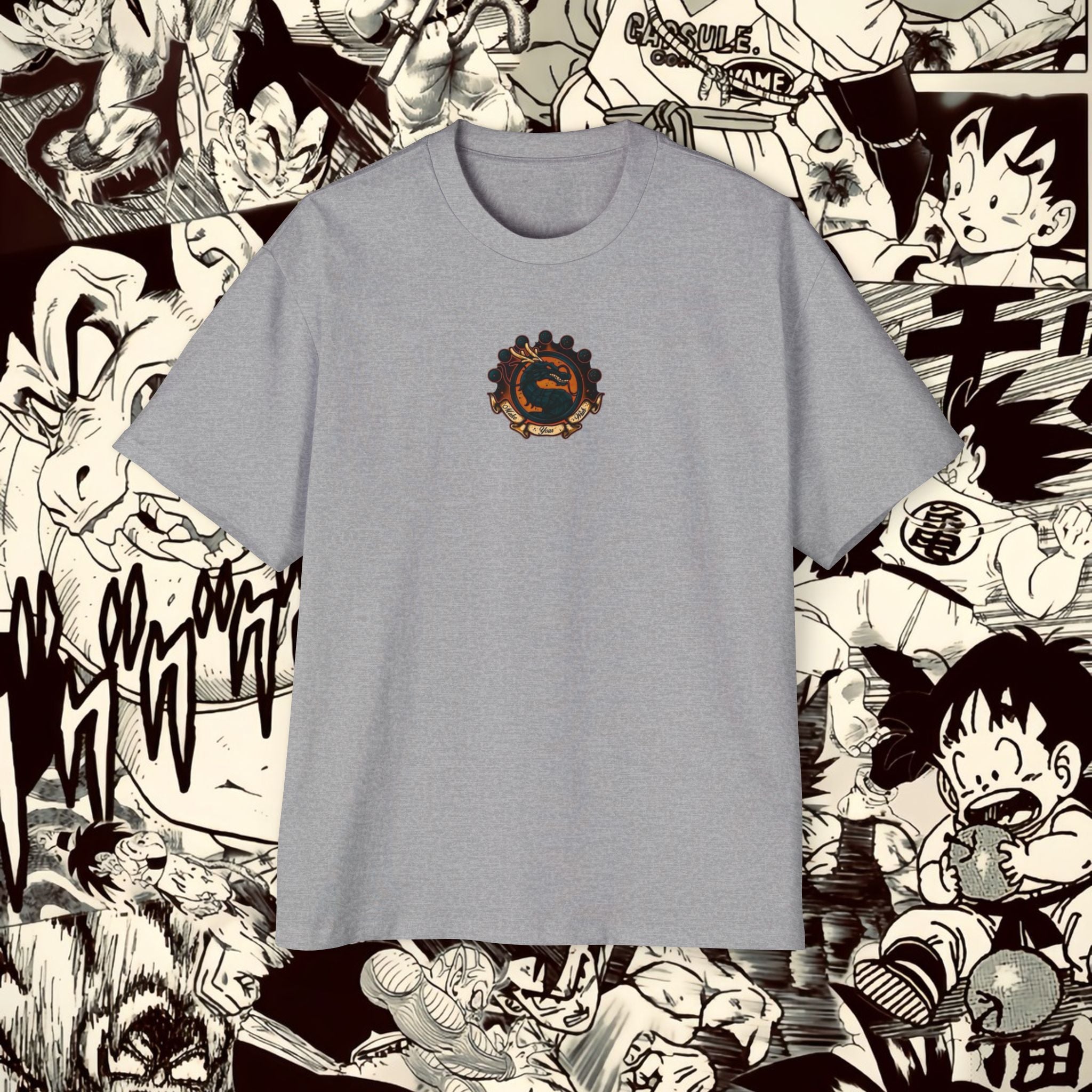 Shenron Dragonball Inspired Heavy Oversized Tee - Vintage Anime Graphic Shirt